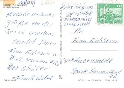 Loddin (Kreis Wolgast) Ortsteil Kölpinsee Teilansichten gl1978 169.371