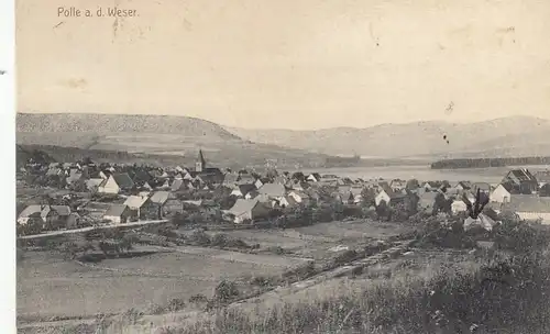 Polle an der Weser, Gesamtansicht gl1913 G2641