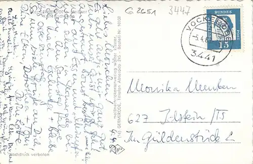 Germerode am Meißner (Wissner), Mehrbildkarte gl1963 G2651