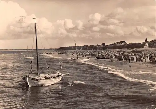 Ostseebad Ahlbeck Schiffe und Strand glca.1970 169.467