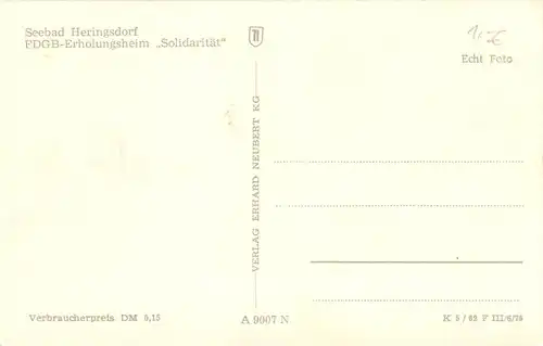 Ostseebad Heringsdorf Erholungsheim ngl 169.469