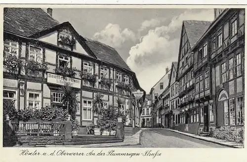 Höxter, Oberweser, "Deutsches Haus" an der Stummrigen-Straße gl1939 G2661