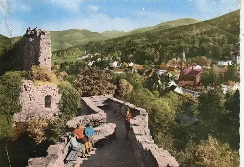 Badenweiler, Schwarzwald, Blick von der Burgruine gl1964 G6338