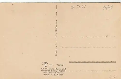 Corvey bei Höxter a.d.Weser, Kreuzgang ngl G2665