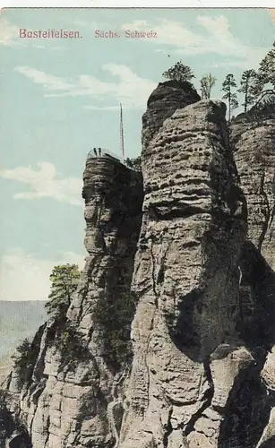 Basteifelsen, Sächs.Schweiz ngl G3481