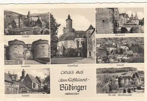 Büdingen, Oberhessen, Mehrbildkarte ngl G6355