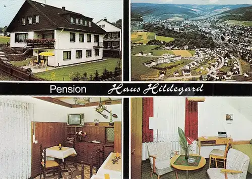 Bad Berleburg, Pension "Haus Hildegard", Werbekarte ngl G6184