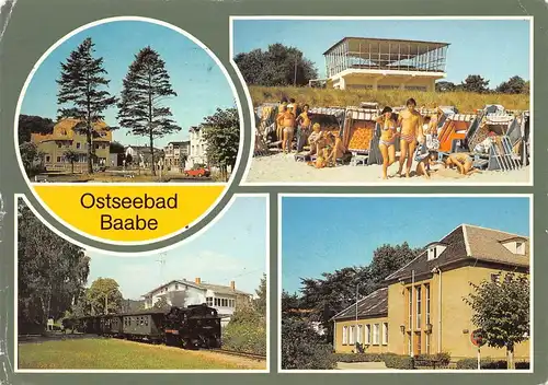Ostseebad Baabe (Rügen) Heim Strand Schmalspurbahn glca.1980 169.572