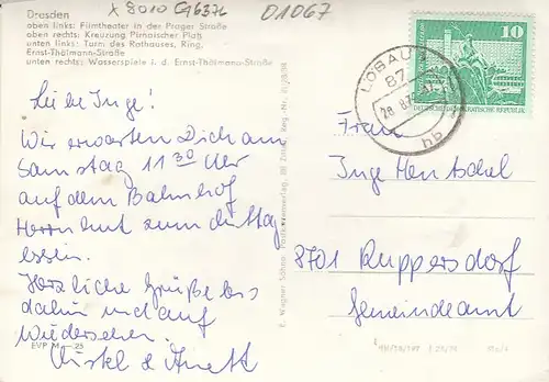 Dresden, Mehrbildkarte gl1962 G6376