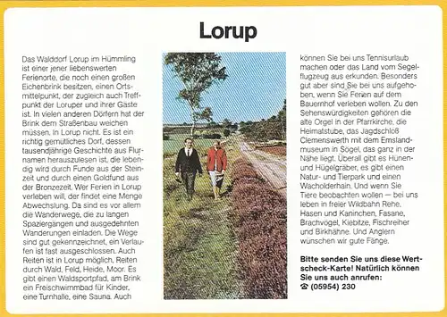 Lorup, Werbekarte ngl G2773