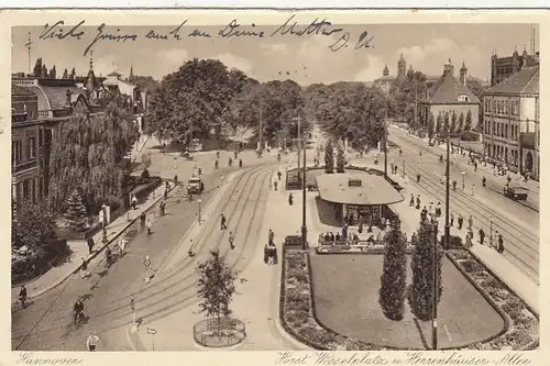 Hannover, Horst Wesselplatz u. Herrenhäuser Allee gl1939 G2804