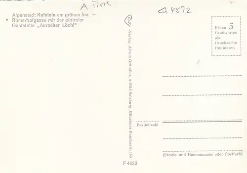 Kufstein in Tirol, "Auracher Löchl" ngl G4572
