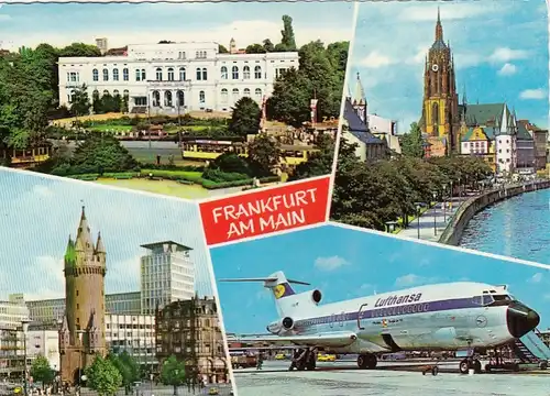 Frankfurt am Main, Gesellschaftshaus am Zoo u.a., Mehrbildkarte glum 1970? G6320