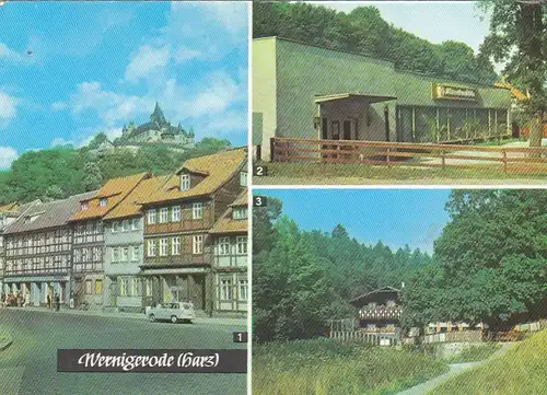 Wernigerode, Harz, Teilansicht mit Schloß und Storchmühle ngl G6469