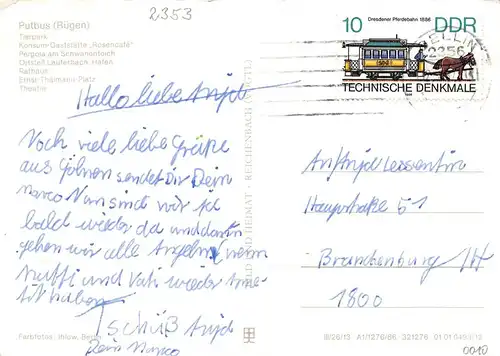 Putbus Insel Rügen Tierpark Gaststätte Rathaus gl1987 169.690