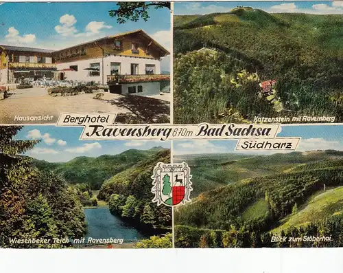 Bad Sachsa, Südharz, Berghotel Ravensberg, Mehrbildkarte gl1971 G5735