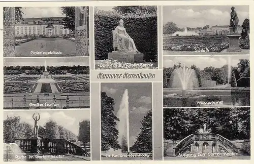 Hannover-Herrenhausen, Mehrbildkarte gl1958 G2931