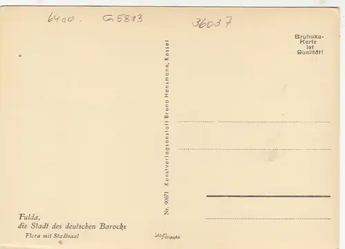 Fulda, Flora mit Stadtsaal ngl G5813