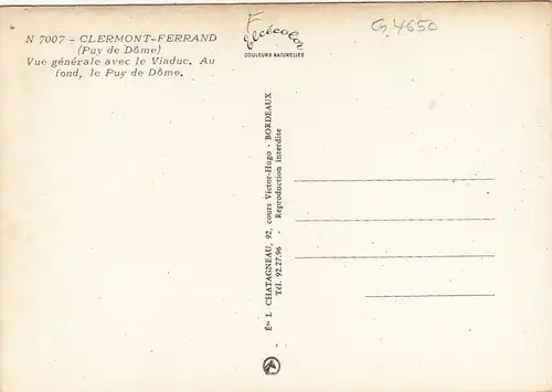 Clermont-Ferrand (P.-de-D.) Vue générale avec le Viaduc ngl G4650