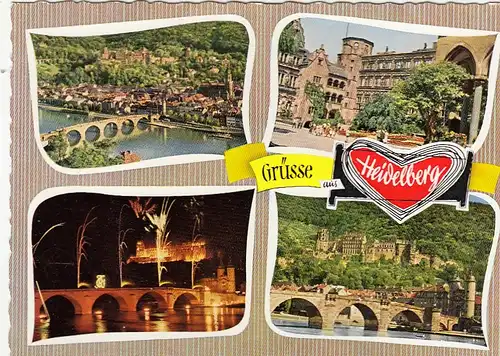 Heidelberg, Mehrbildkarte ngl G3648