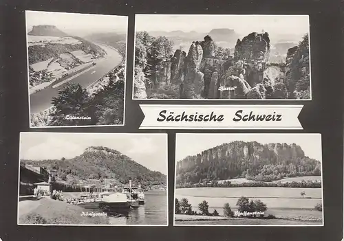 Sächs.Schweiz, Mehrbildkarte glum 1960? G6405