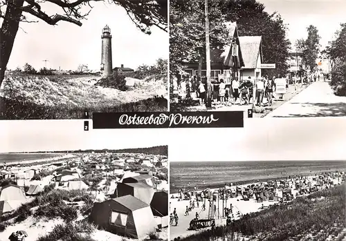 Ostseebad Prerow (Darß) Leuchtturm Zeltplatz Strandweg gl1978 169.807