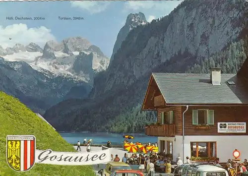 Gosausee, Oberösterreich, mit Hoher Dachstein und Gosaugletscher gl1976 G5288
