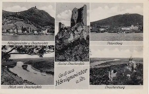 Königswinter am Rhein, Mehrbildkarte feldpgl1941 G6557