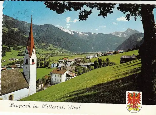Hippach im Zillertal, Tirol, gegen Ahornspitze und Tristner ngl G5317