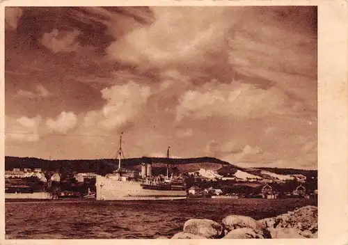 Rügen Schwedenfähre im Hafen glca.1960 169.579
