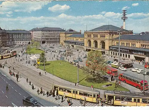 Hannover, Ernst August Platz und Hauptbahnhof gl1967 G2949