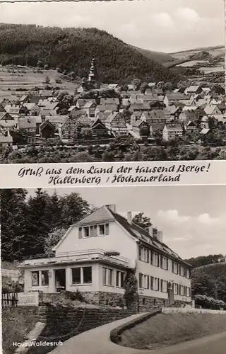 Hallenberg, Hochsauerland, Mehrbildkarte bahnpglum 1960? G5343