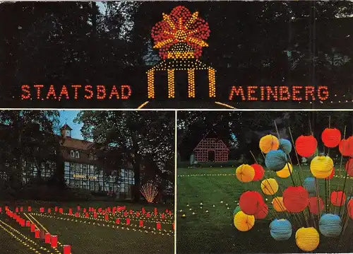 Staatsbad Meinberg, Parkbeleuchtung, Mehrbildkarte ngl G6504