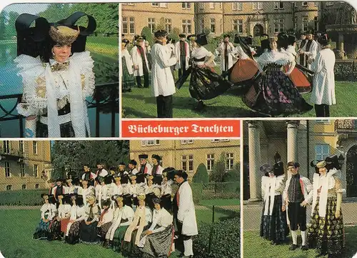 Bückeburg, Trachten, Mehrbildkarte gl1998 G6511
