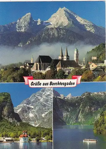 Königssee, St.Batholomä mit Watzmann, Mehrbildkarte ngl G3751