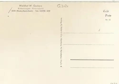 Niederhaverbeck, Waldhof W.Garbers, Mehrbildkarte ngl G3121