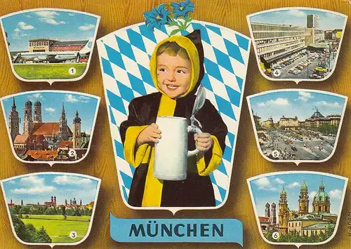 München, Kindl, Mehrbildkarte gl1968 G6828