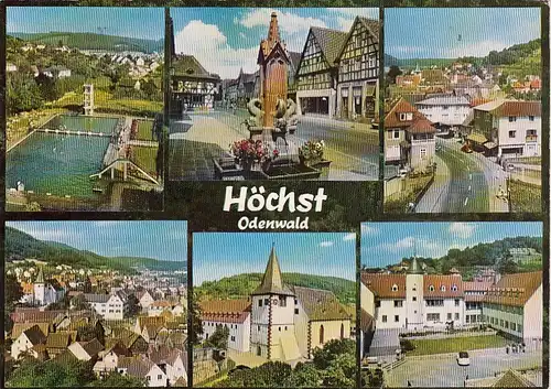 Höchst i. Odw., Panorama und Kirche gl1968? G5510