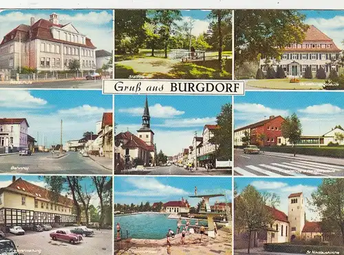 Burgdorf (Hann.), Mehrbildkarte gl1987 G6109