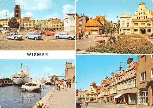 Wismar Markt Krämerstraße Hafen gl1974 170.120