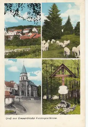 Fussingen Westerwald, Mehrbildkarte glum 1970? G5530