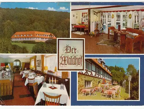 Bad Eilsen, Hotel "Der Waldhof", Mehrbildkarte glum 1970? G6150
