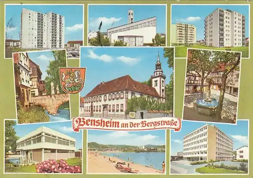 Bensheim, a.d.Bergstrasse, Mehrbildkarte gl1900 G5541
