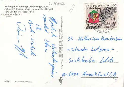 Hermagor, Pressegger See, Kärnten, Mehrbildkarte gl1987? G5002