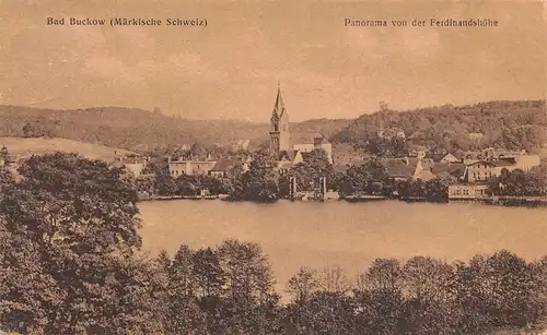 Buckow Panorama von der Ferdinandshöhe gl1921 168.075