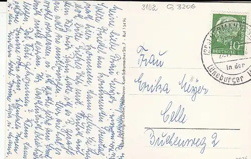 Hermannsburg (Lüneburger Heide), Mehrbildkarte gl1965? G3206