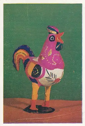 Mexico, Gallo de barro cocido y pintado, Metepec, Edo de México ngl G5073