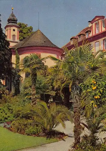 Insel Mainau im Bodensee, Barockkirche, Palmen und Orangen ngl G6769