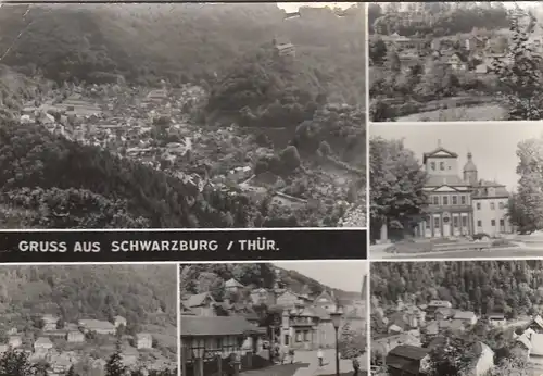 Schwarzburg im Thür.Wald, Mehrbildkarte glum 1960? G6282