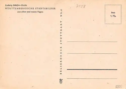 Lauffen (Neckar) von Ludwig Schäfer-Grohe Stadtansicht ngl 170.244